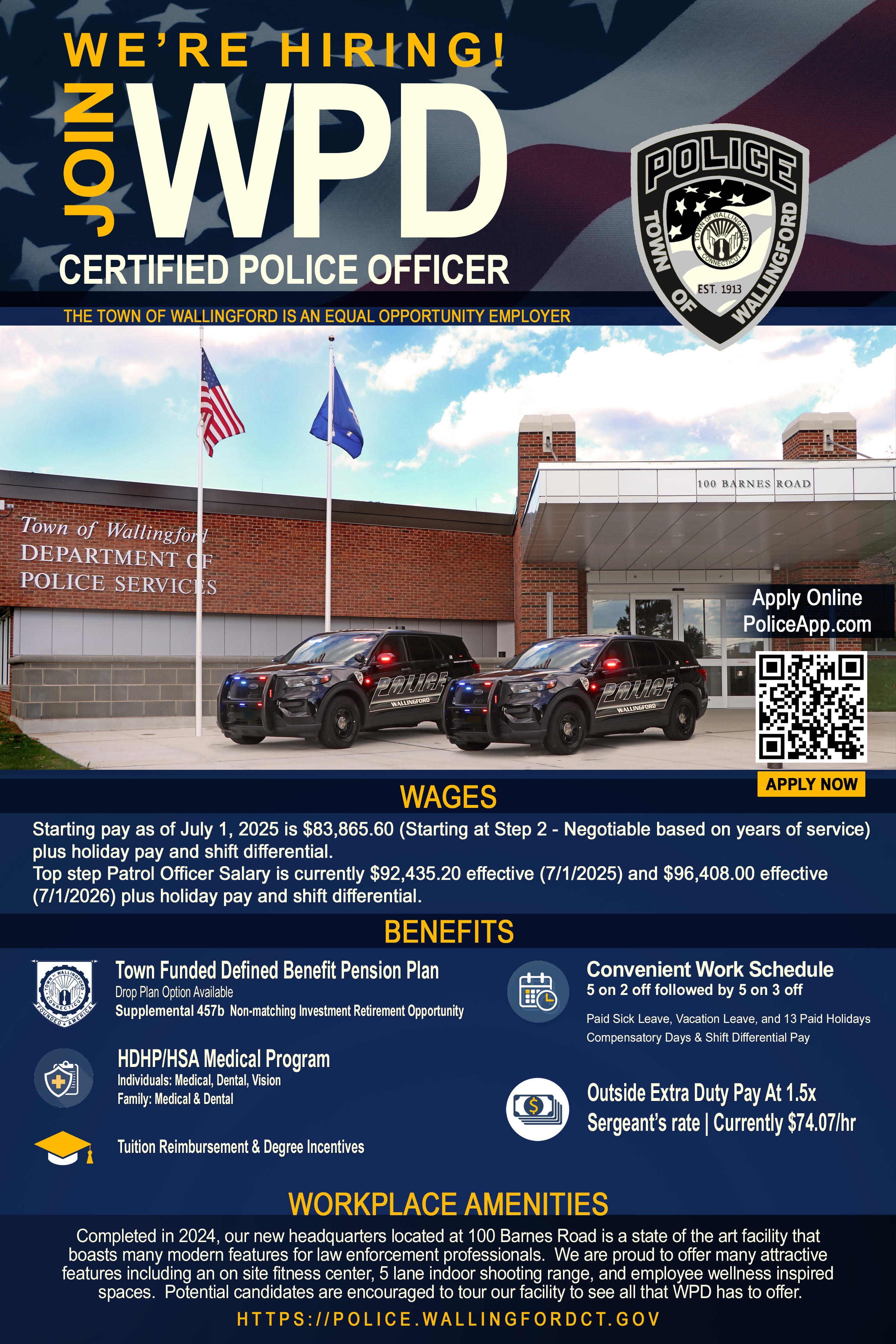 Wallingford Police Department, CT Public Safety Jobs