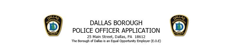 Dallas Borough Police Department , PA Public Safety Jobs