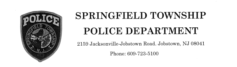 Springfield Township Police Department, NJ Public Safety Jobs