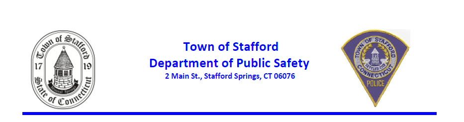 Stafford Police Department, CT Public Safety Jobs