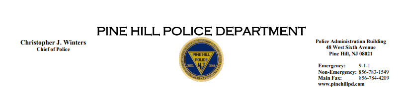 Pine Hill Police Department, NJ Public Safety Jobs